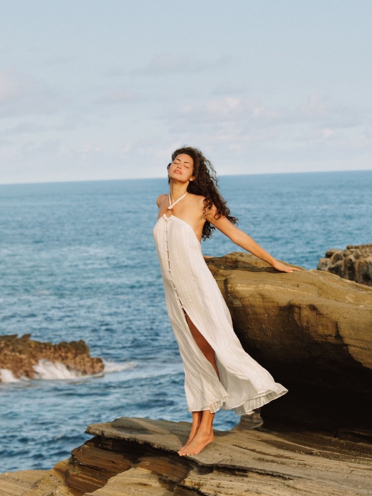 Sundress Bea White Viscose Dress - Image 1 of 5