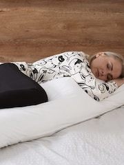 Slumberdown Little Slumbers Body Support Pregnancy 100% Cotton White Pillow - Image 1 of 5