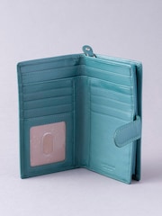 Lakeland Leather Teal Green Medium Tab Purse - Image 4 of 5