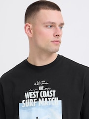 Blend Black Kyros Printed Crew Neck T-Shirt - Image 4 of 5