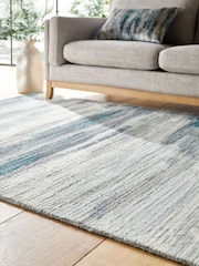 Blue Foy Abstract Stripe Rug - Image 2 of 6