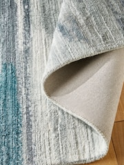 Blue Foy Abstract Stripe Rug - Image 5 of 6