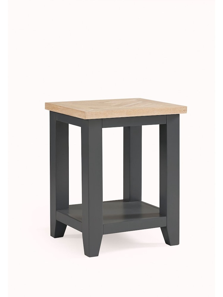 Julian Bowen Dark Grey Bordeaux Side Table - Image 2 of 4
