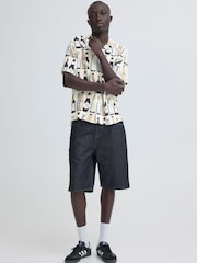 Blend Cream Anvar Bottle Print Short Sleeve Shirt - Image 3 of 5