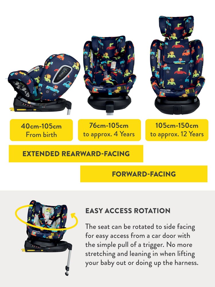 Cosatto Mister Fox All in All Rotate i-Size Car Seat - Image 8 of 8