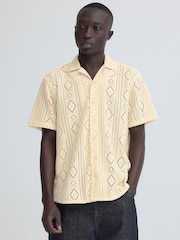 Blend Cream Akon Open Knit Shirt - Image 1 of 4
