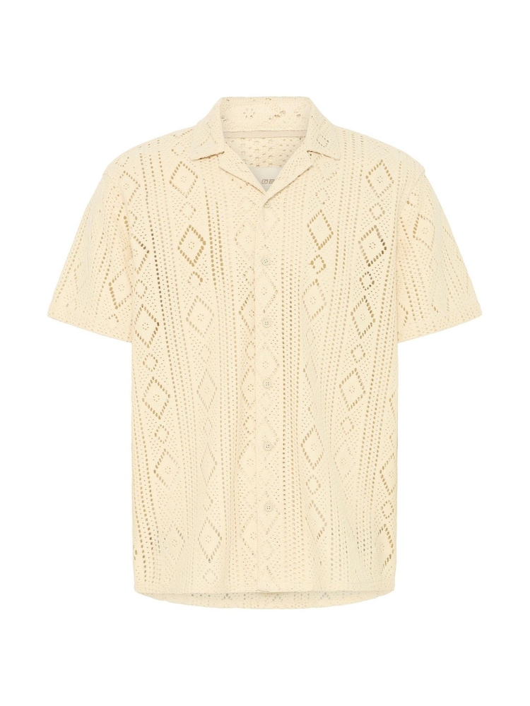 Blend Cream Akon Open Knit Shirt - Image 4 of 4 Blend Cream Akon Open Knit Shirt - Image 4 of 4