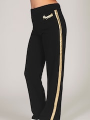 Gestreifte Jogginghose mit weitem Bein für Mädchen - Bild 1 von 6