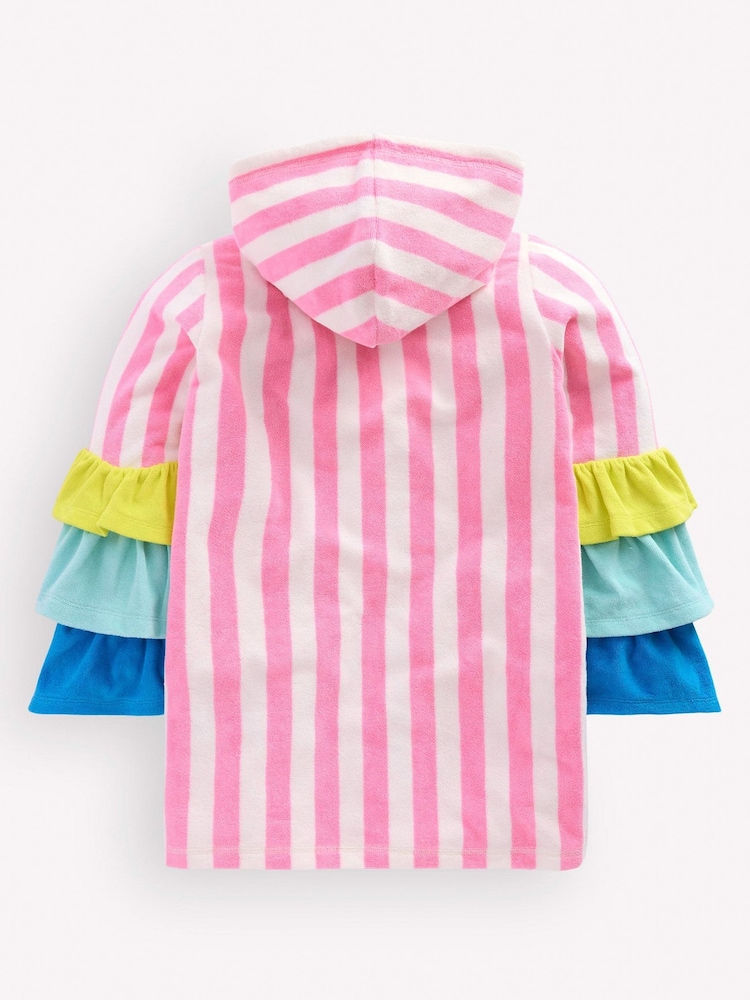Boden Pink Fun Romie Towelling Zip-up - Image 2 of 3 Boden Pink Fun Romie Towelling Zip-up - Image 2 of 3