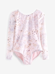 Cream Shell Long Sleeve Swimsuit (3-16yrs) - Image 5 of 7