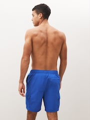Cobalt Blue Cargo Swim Shorts - Image 2 of 5