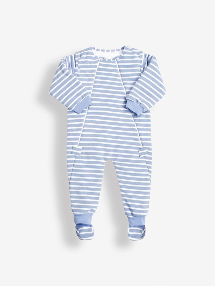 JoJo Maman Bébé Blue Stripe 2.5 Tog Sleep Snuggler - Image 1 of 1