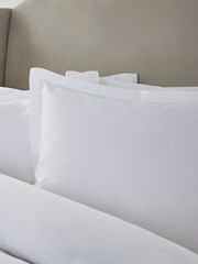 Liddell White 400 Thread Count Cotton Oxford Pillowcase - Image 2 of 4