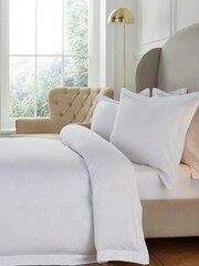 Liddell White 400 Thread Count Cotton Oxford Pillowcase - Image 4 of 4