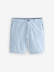 Light Blue Oxford Slim Stretch Chino Shorts - Image 5 of 9