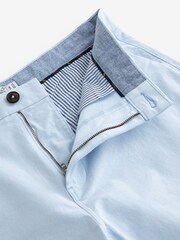 Light Blue Oxford Slim Stretch Chino Shorts - Image 6 of 9