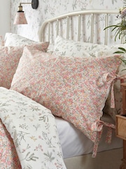 Laura Ashley Coral Pink 200 Thread Count Loveston 100% Cotton Duvet Cover and Pillowcase Set - Image 3 of 7