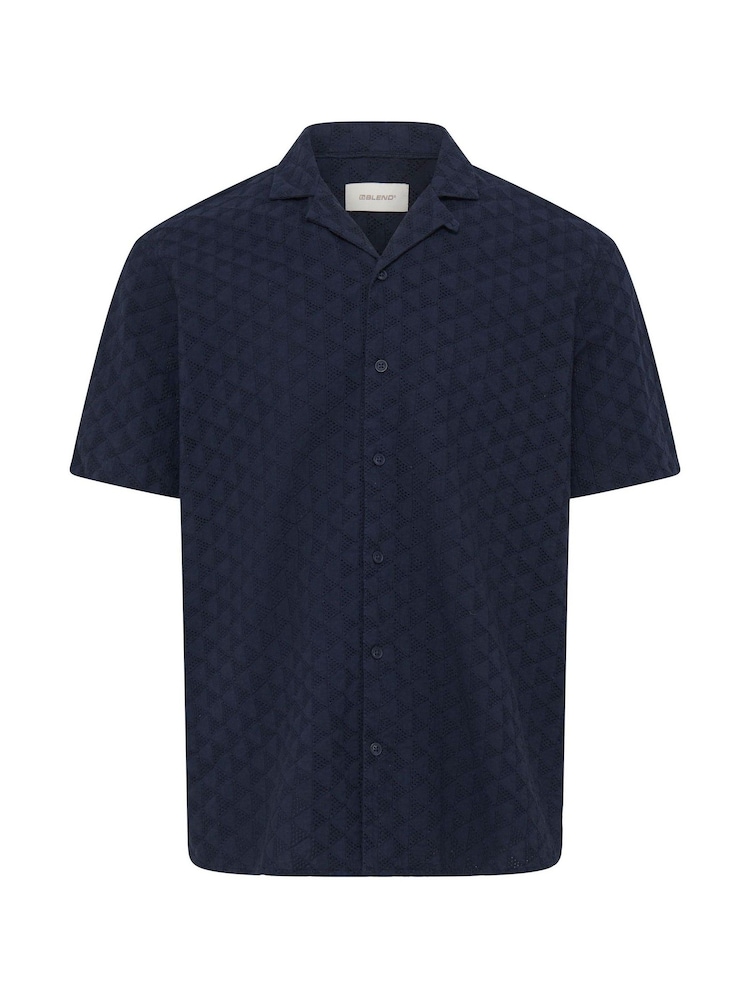 Blend Blue Aulia Textured Open Knit Shirt - Image 5 of 5 Blend Blue Aulia Textured Open Knit Shirt - Image 5 of 5