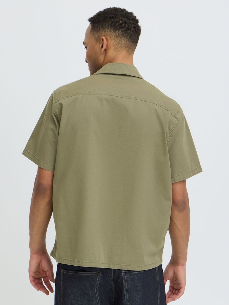 Blend Green Matz Sun Short Sleeve Utility Shirt - Image 2 of 5