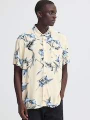 Blend Cream Amelo Printed Relaxed Shirt - Image 1 of 5