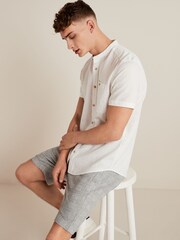 Grau - Jersey-Shorts mit Karomuster - Bild 2 von 5