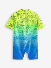 Dip Dye Dinosaur Sunsafe All-In-One Swimsuit (3mths-7yrs) - Image 2 of 2