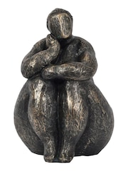 Libra Interiors Bronze Athena Contemplating Feminine Form Sculpture - Image 2 of 4