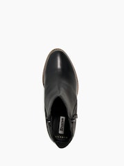 Dune London Black Wide Fit Paice Zip-Up Ankle Boots - Image 6 of 6