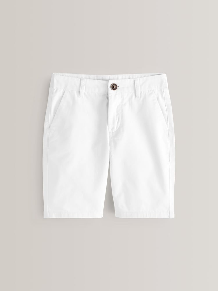 White Chino Shorts (3-16yrs) - Image 1 of 2