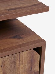 Dark Bronx Oak Effect Storage Side Table - Image 2 of 8