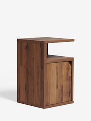 Dark Bronx Oak Effect Storage Side Table - Image 7 of 8