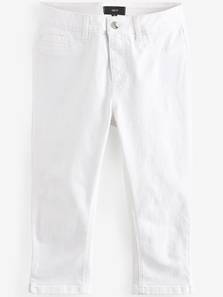 Weisser Denim - Pedal Pusher Cropped-Jeans - Bild 6 von 6 Weisser Denim - Pedal Pusher Cropped-Jeans - Bild 6 von 6