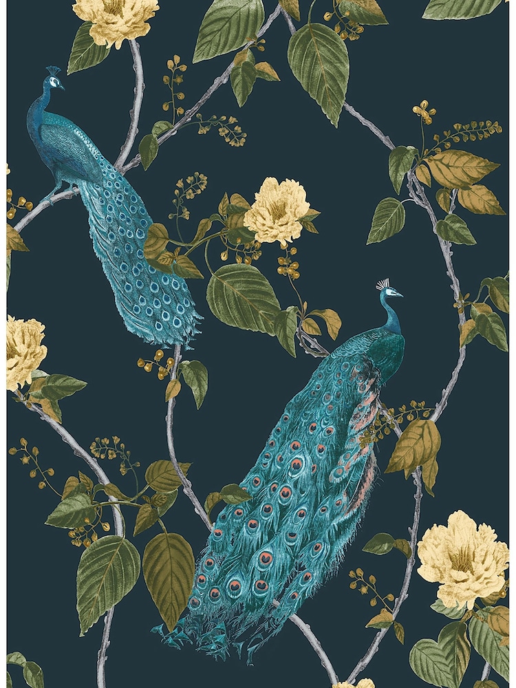 Graham & Brown Blue Resplendence 10M Wallpaper - Image 2 of 3