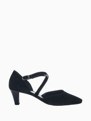 Gabor Callow Suede Black Dress Court Shoes - Image 1 of 5