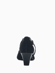 Gabor Callow Suede Black Dress Court Shoes - Image 2 of 5