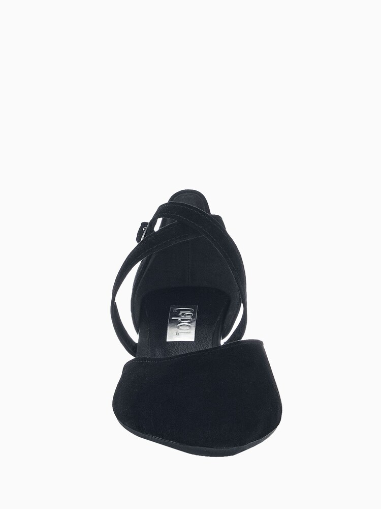 Gabor Callow Suede Black Dress Court Shoes - Image 5 of 5