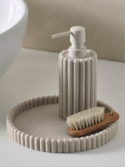 Natural Rib Round Tray - Image 1 of 5