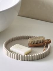 Natural Rib Round Tray - Image 3 of 5
