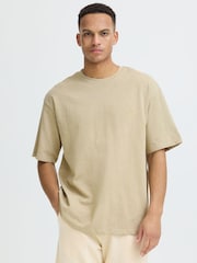 Blend Natural Karim Printed Crew Neck T-Shirt - Image 1 of 5