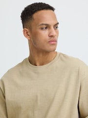 Blend Natural Karim Printed Crew Neck T-Shirt - Image 4 of 5