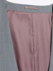 River Island Grey Big & Tall Twill Skinny Fit Waistcoat - Image 6 of 7