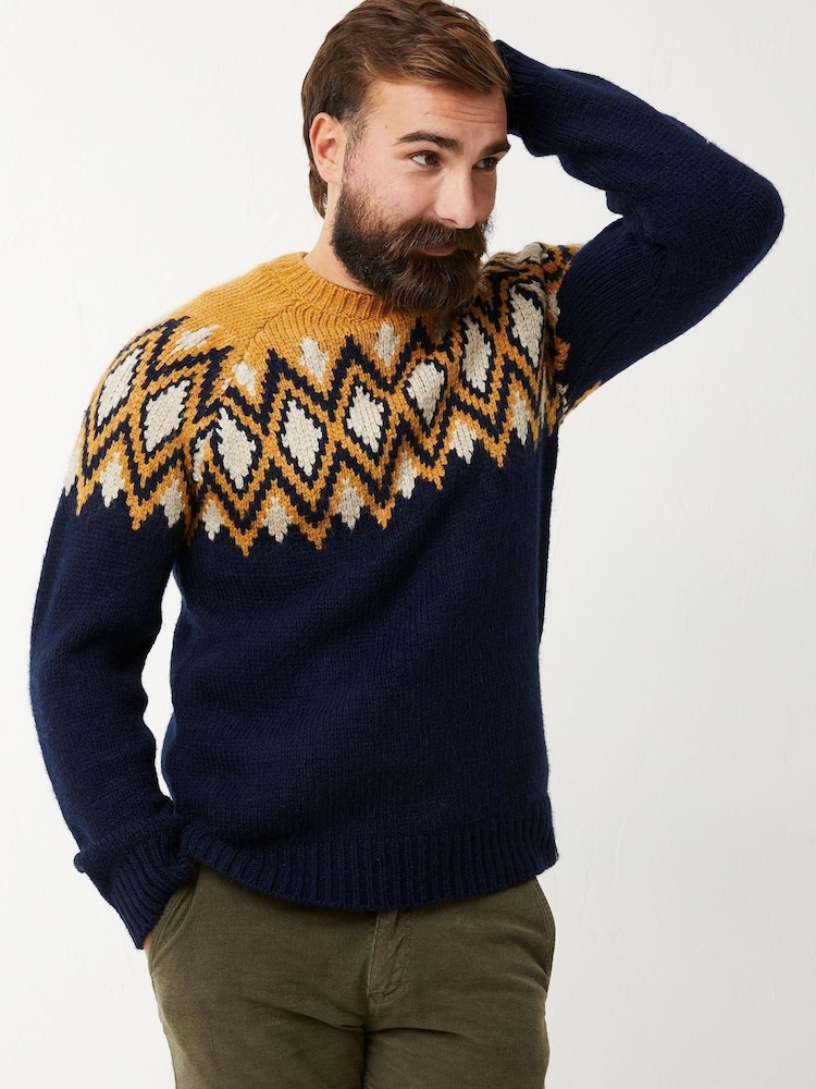 FatFace Blue Illing Crew Jumper - Image 1 of 4