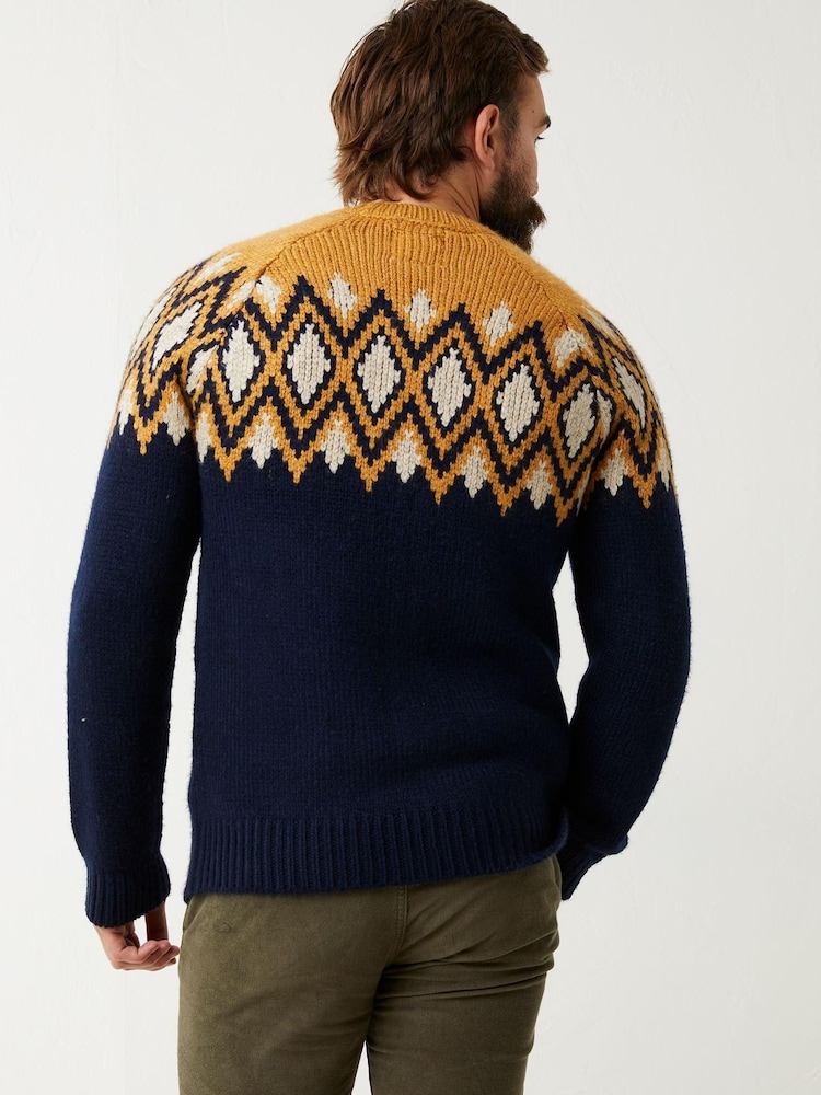 FatFace Blue Illing Crew Jumper - Image 2 of 4