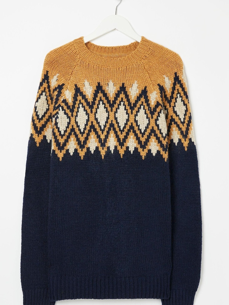 FatFace Blue Illing Crew Jumper - Image 4 of 4