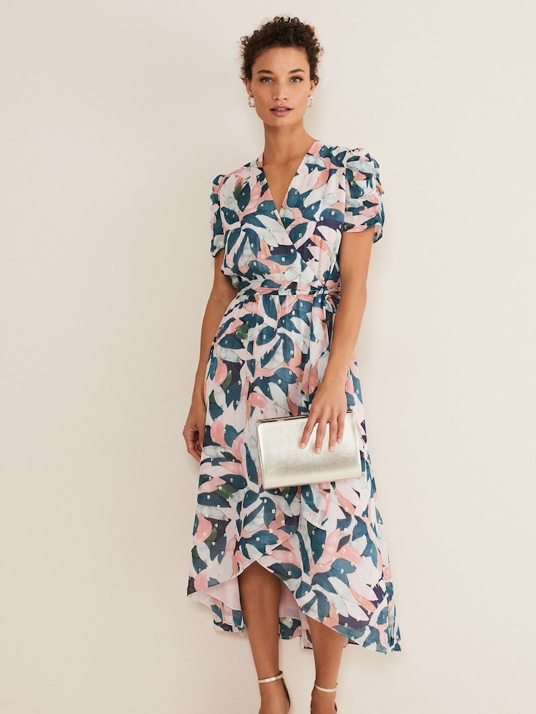 Phase Eight Natural Averie Floral Dress - Image 1 of 6