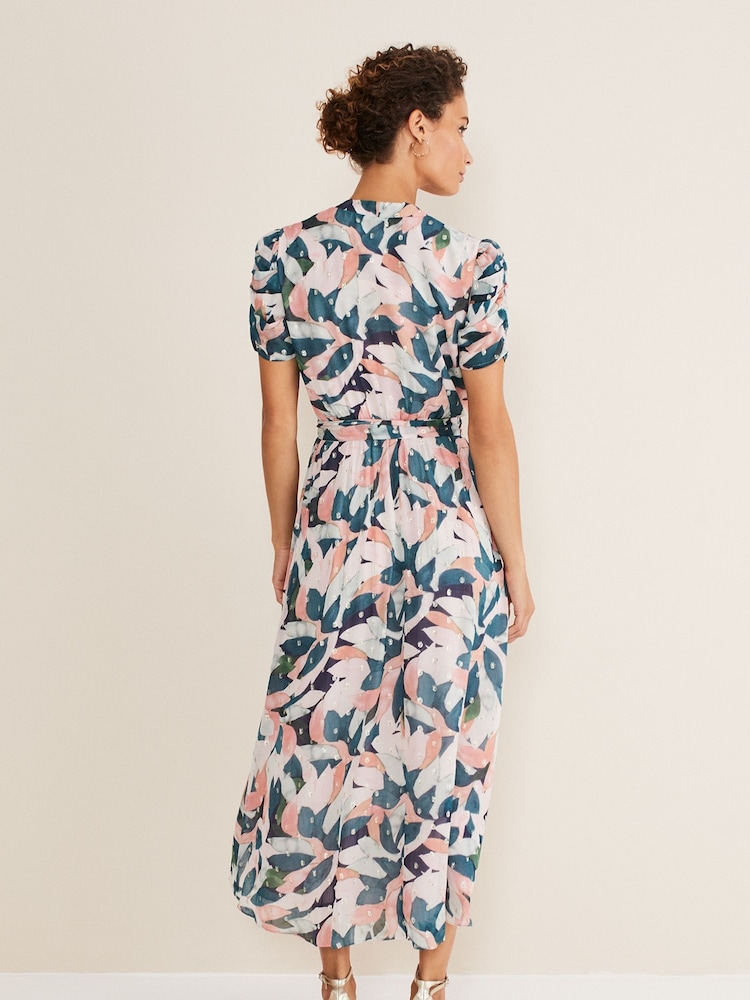 Phase Eight Natural Averie Floral Dress - Image 2 of 6