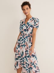 Phase Eight Natural Averie Floral Dress - Image 3 of 6