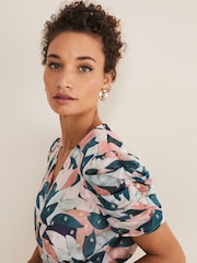 Phase Eight Natural Averie Floral Dress - Image 5 of 6