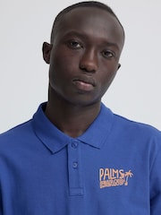 Blend Blue Maille Short Sleeve Polo Shirt - Image 4 of 5