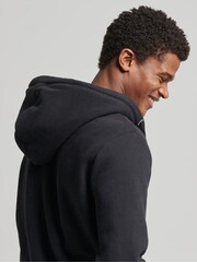 Superdry Black Cotton Vintage Logo Embroidered Zip-Up Hoodie - Image 4 of 6